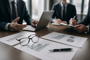 create an image that depicts the professional services industry do not include words or faces in this image make it look very professional