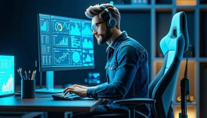 software engineer expert working on a computer